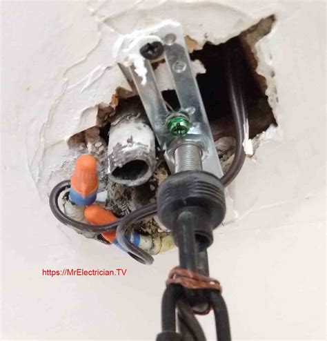 how to remove electrical box in ceiling|removing an old ceiling fan.